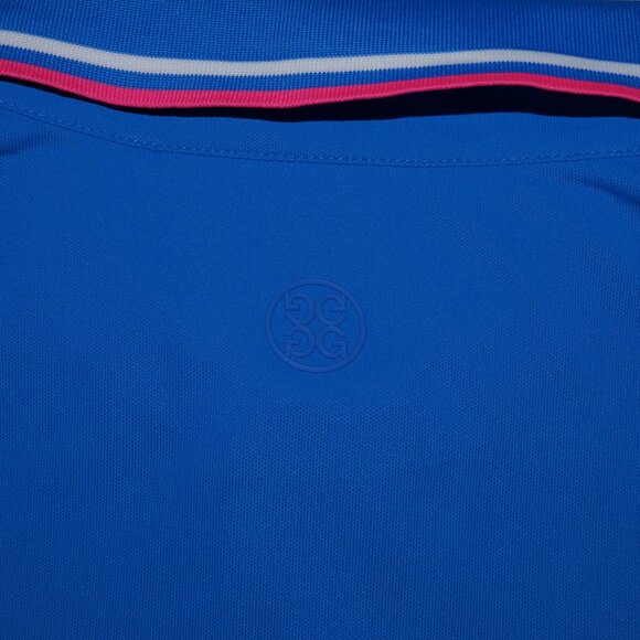 G/FORE Contrast Dual Lines Banded Sleeve Tech Pique Golf Polo New with Tags! - Picture 10 of 12